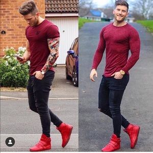 Rare Radii Red Fashion Sneakers